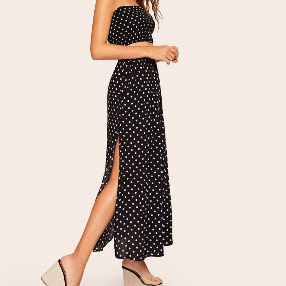 2 Piece Dress Backless Skirt Set - Picture 2 of 5